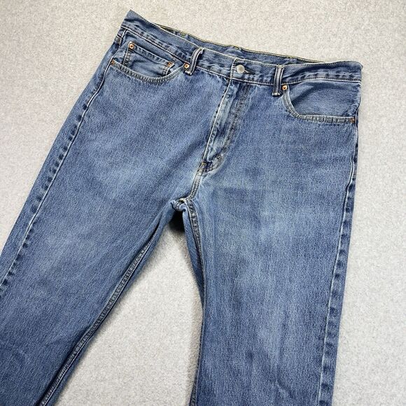 Levi’s 505 Men’s Jeans Blue 38x34 Straight Leg Regular Fit Denim Pants - Picture 1 of 15
